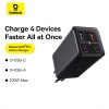 Адаптер мережевий BASEUS C to C cable  GaN6 Pro Fast Charger set |2USB/2Type-C, 100W/3A, PD/QC| black