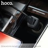 Адаптер автомобільний Hoco Lightning cable Z23 |2USB, 2.4A| white