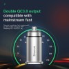 Адаптер автомобільний BASEUS Square metal |QC3.0, 2USB, 30W, 5A| black