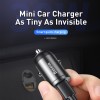 Адаптер автомобільний BASEUS Tiny Star Mini Quick Charge |1USB, QC3.0, 30W| (VCHX-A04) grey