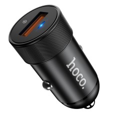 Адаптер автомобільний  HOCO Compatible Super Fast Charge Z32A |1USB, 4A, QC3.0, 18W| black