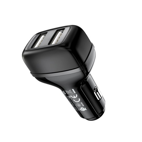 Адаптер автомобільний HOCO Leader Z36 |2USB, 2.4A| white