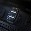 Адаптер автомобільний HOCO Type-C Cable Leader Z36 |2USB, 2.4A| white