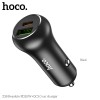 Адаптер автомобільний HOCO Resolute car charger Z38 |1USB/1Type-C, QC/PD, 3A, 38W| black