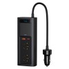 Автомобільний перетворювач напруги BASEUS In-car Inverter 150W (220V EU/CN) |2Sockets EU/CN 220V, 1USB/1Type-C, 0.4m| (CRNBQ-A01 black