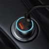 Адаптер автомобільний BASEUS Type-C cable Golden Contactor Pro Dual Quick Charger Car Charger |2USB, 5A/40W, QC| (TZCCJD-A0G) grey