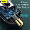 Адаптер автомобільний BASEUS Share Together PPS multi-port Fast charging car charger with cord |2USB/2Type-C, 3A/120W, QC/PD, 1.5m| (CCBT-A0G) grey
