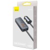 Адаптер автомобільний BASEUS Share Together PPS multi-port Fast charging car charger with cord |2USB/2Type-C, 3A/120W, QC/PD, 1.5m| (CCBT-A0G) grey