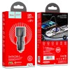 Адаптер автомобільний HOCO Clear way dual port PD car charger NZ3 |2Type-C, 40W/3A, PD/QC| black