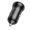 Адаптер автомобільний HOCO Smooth road car charger NZ5 |1USB/1Type-C, 30W/3A, PD/QC| black