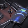 Адаптер автомобільний HOCO Smooth road car charger NZ5 |1USB/1Type-C, 30W/3A, PD/QC| black