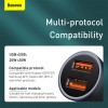 Адаптер автомобільний BASEUS Golden Contactor Pro Dual Quick Charger Car Charger |2USB, 5A/40W, QC| (CCJD-A0G) grey