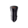 Адаптер автомобільний Baseus Golden Contactor Max Dual Fast Charger Car Charger |1USB/1Type-C, QC/PD, 60W/3A| grey