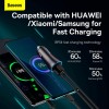Адаптер автомобільний Baseus Golden Contactor Max Dual Fast Charger Car Charger |1USB/1Type-C, QC/PD, 60W/3A| grey