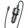 Адаптер автомобільний HOCO Type-C to Type-C cable Galloper NZ9 |1USB/2Type, 95W/3A, PD/QC| black
