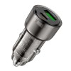 Адаптер автомобільний HOCO Spacious car charger Z52 |1USB/1Type-C, 38W/3A, PD/QC| transparent-black