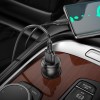 Адаптер автомобільний Borofone Noble single-port car charger BZ23 |1USB, 18W/3A, QC3.0| transparent-black