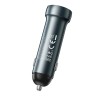 Адаптер автомобільний HOCO Prosperous dual port car charger Z54A |1USB/1Type-C, PD/QC, 48W/3A| grey