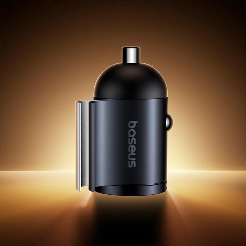 Адаптер автомобільний Baseus Tiny Star Mini Car Charger |1USB/1Type-C, 30W/3A, PD/QC| black