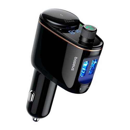 Адаптер автомобільний Baseus Car Bluetooth MP3 Player S-06 |3.4A, 100W| black