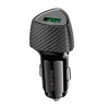 Адаптер автомобільний BOROFONE Solid single-port car charger BZ31 |1USB, 18W/3A, QC| black