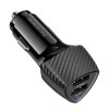 Адаптер автомобільний BOROFONE Solid dual-port car charger BZ31A |2USB, 17W/3.4A Max| black