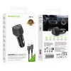 Адаптер автомобільний BOROFONE Solid dual-port car charger Type-C Set BZ31A |2USB, 17W/3.4A Max| black