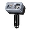 Адаптер автомобільний HOCO Smart cigarette lighter PD car charger Z65A |1USB/2Type-C/1DC, 165W, PD/QC| black