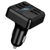 Адаптер автомобільний HOCO Libre car BT FM transmitter E89 |2USB/1Type-C, 45W/3A, PD/QC| black
