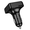 Адаптер автомобільний HOCO Libre car BT FM transmitter E89 |2USB/1Type-C, 45W/3A, PD/QC| black