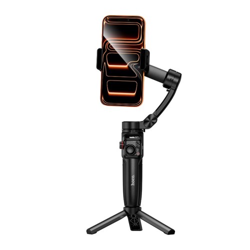 Ручний стабілізатор HOCO Three-axis intelligent gimbal K91 |App, 5h, 4.5-7"| black