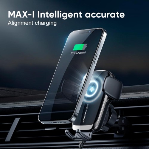 Тримач JOYROOM Electric Wireless Car Charger Holder Air Outlet Version JR-ZS248 |4.5-6.7", 15W| black