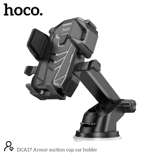 Тримач HOCO Armor suction cup car holder DCA17 |4-7"| black