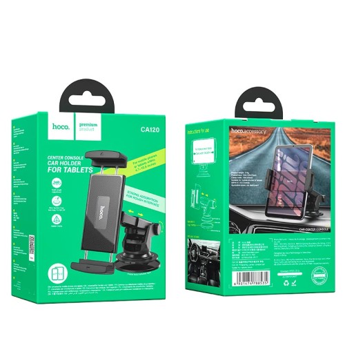 Тримач HOCO Prospering center console car holder for tablets CA120 |4.7-10.5"| black