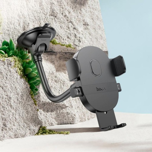 Тримач HOCO Mighty one-button car holder (windshield) H20 black