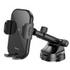 Тримач HOCO Journey wireless fast charging car holder HW5 (center console) black