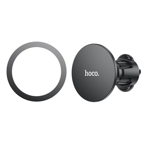 Тримач HOCO Fine jade ring magnetic car holder H12 (air outlet) black