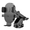 Тримач HOCO Mighty one-button car holder H19 (center console) black