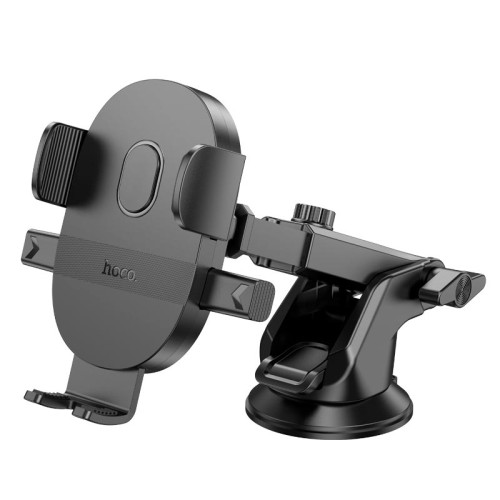 Тримач HOCO Mighty one-button car holder H19 (center console) black