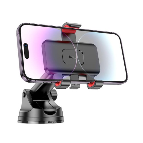 Тримач HOCO Dragon automatic clamping car holder H22 (center console) black