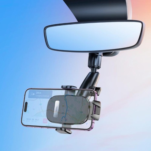 Тримач HOCO Waves rearview mirror car holder H17 |4.7-7"| black
