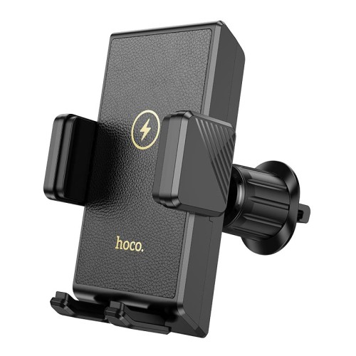 Тримач HOCO Precious wireless fast charging Car holder HW21 (air outlet) |15W, 4.5-7"| black