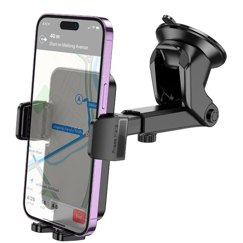 Тримач HOCO Cheetah car holder H37 (center console) black