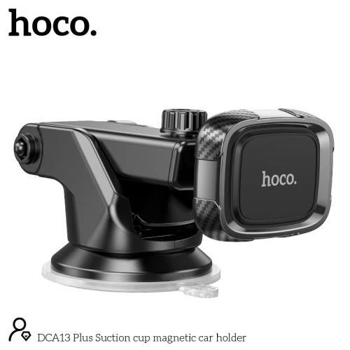 Тримач HOCO Suction cup magnetic car holder DCA13 Plus black
