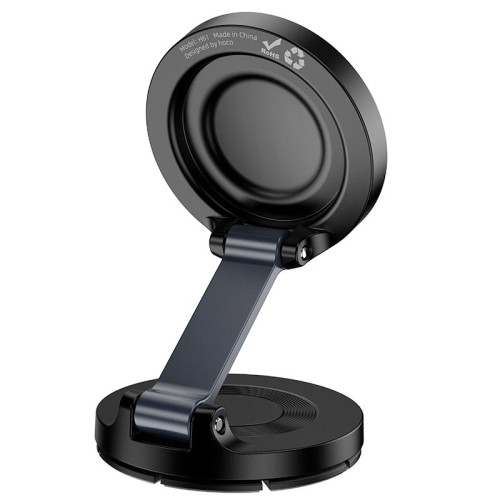 Тримач HOCO Show folding ring magnetic car holder H61 (dashboard) |4.5-7"| grey