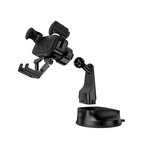 Тримач HOCO Gamble gravity linkage car holder H67 (center console) |4.5-7"| black