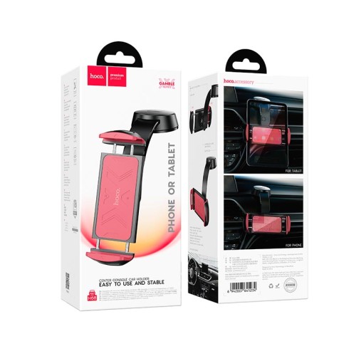 Тримач HOCO Gamble tablet car holder H68 (center console) |4.5-13"| black-red