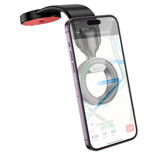 Тримач HOCO Totem ring magnetic car holder H71 |(center console) |4.5-7"| black