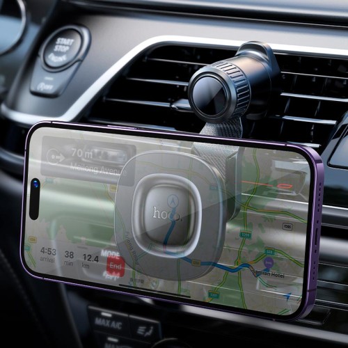 Тримач HOCO Crown ring magnetic car holder (air outlet) H74 |4.5-7"| black