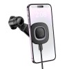 Тримач HOCO Crown magnetic wireless charging car holder (air outlet) HW30 |4.5-7", 15W| black